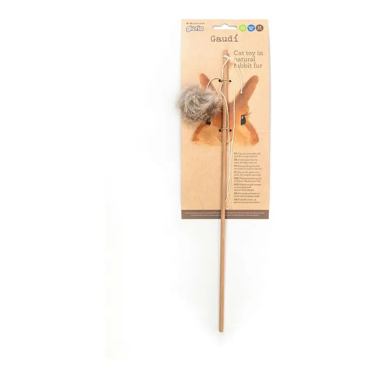 Cat Wand Gloria Gaudí Wood Pompom (6 cm) 🐱🎣
