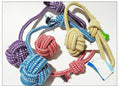 Handcrafted Cotton Rope Dog Leash Toys