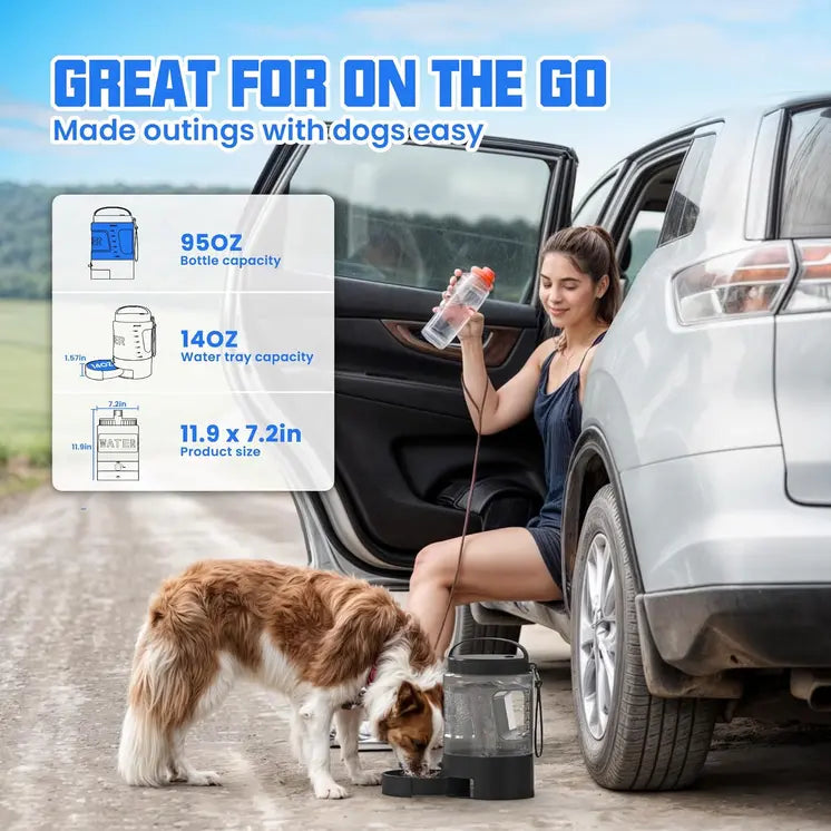95oz Large Dog Travel Water Bottle