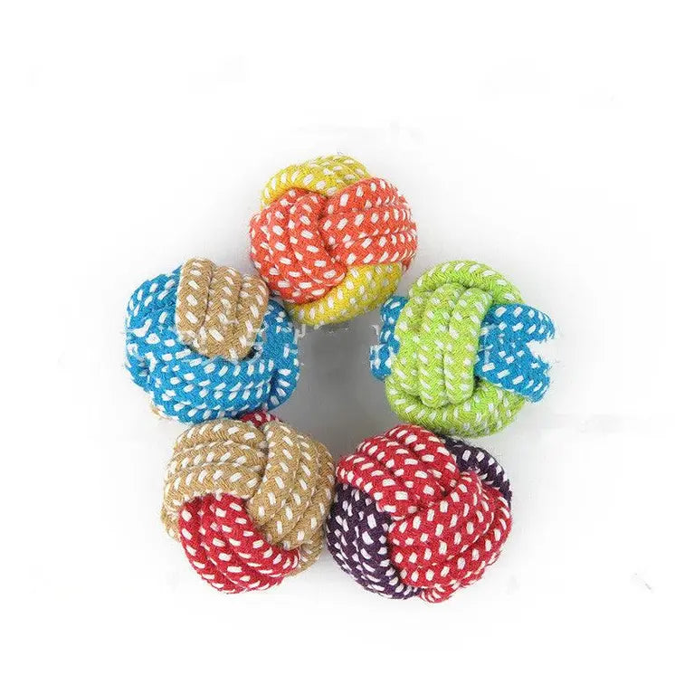 Handcrafted Cotton Rope Dog Leash Toys